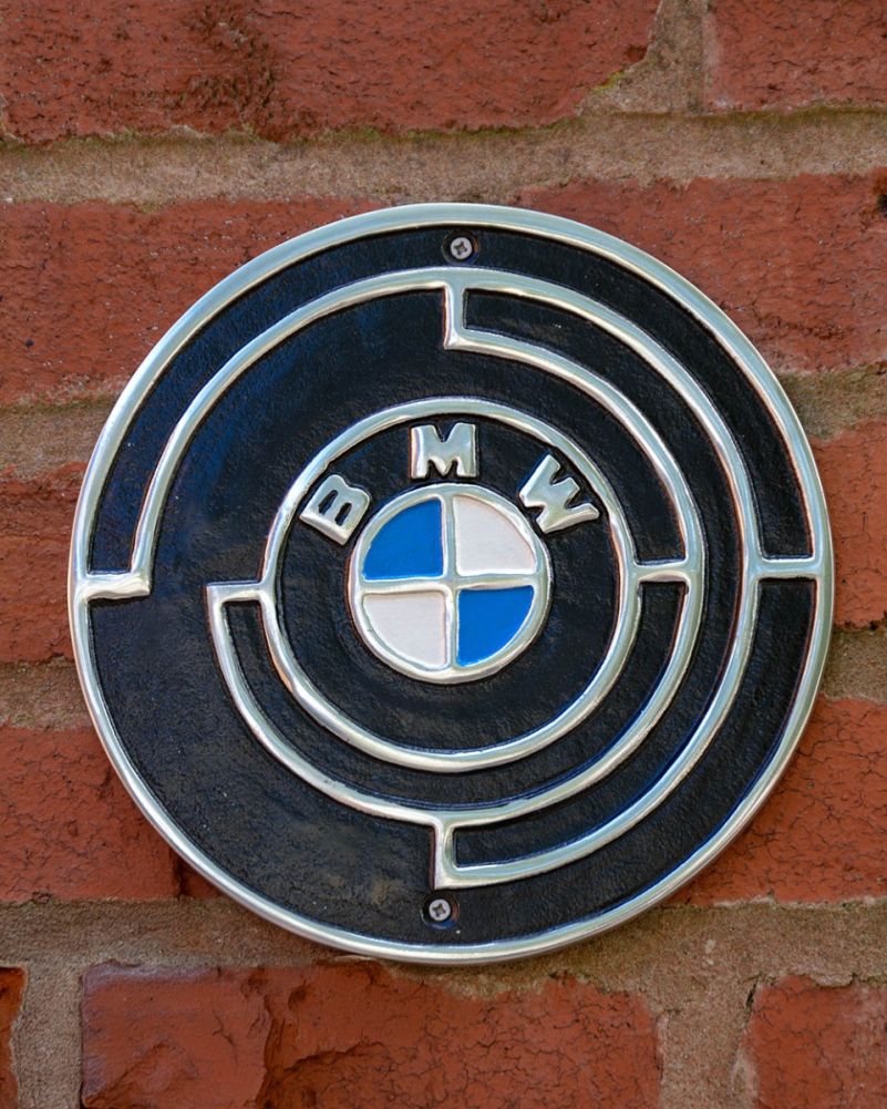 BMW Cast Aluminium Automobilia Sign