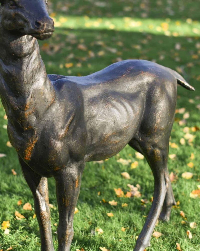  Freestanding Stag Garden Sculpture Details
