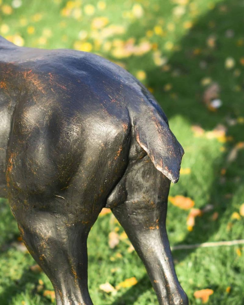 Bramble Antique Bronze Freestanding Stag Garden Sculpture Tail