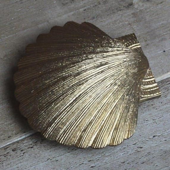 Ornate Brass Shell Door Knocker