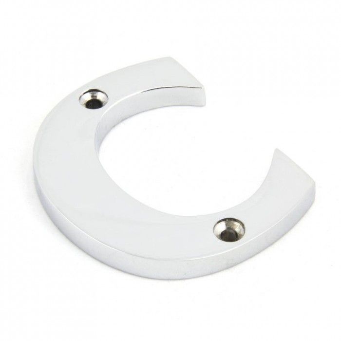 Bright Chrome Screw Fix Letters - 3 Inch