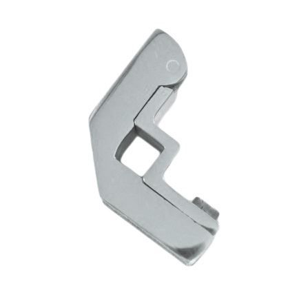 Bright Chrome Hinged Bracket For Square Stair Rods - 12mm
