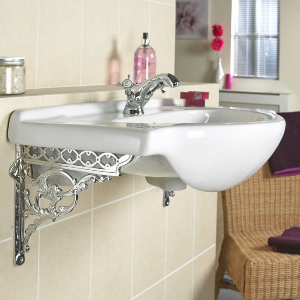 Bright Chrome Serpent Design Shelf Bracket 