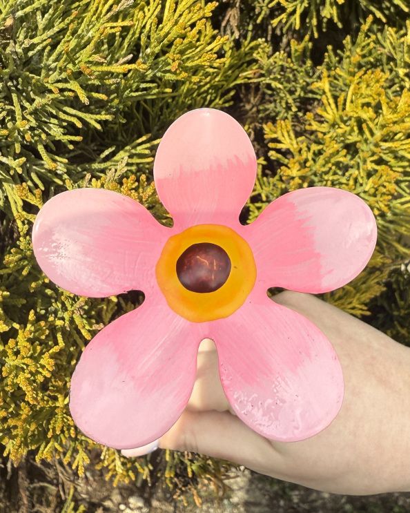 Bright Pink Mini Steel Forget Me Not Single