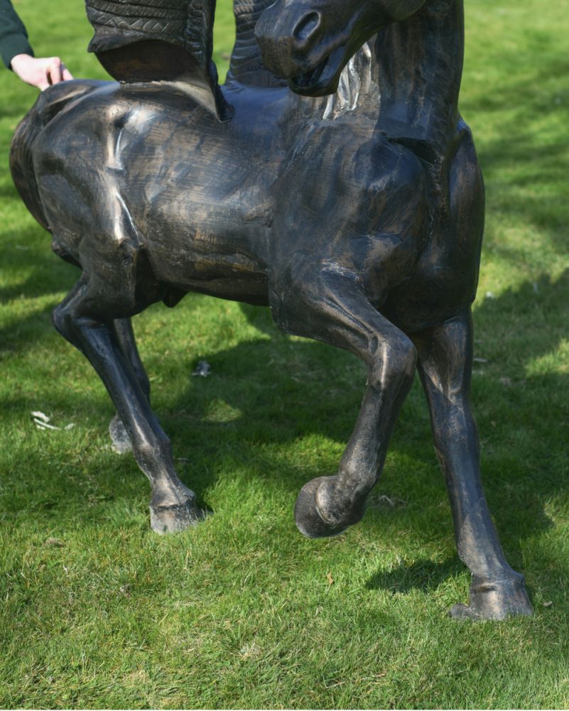 Legs From The Brushed Bronze Pegasus Garden Sculpture 