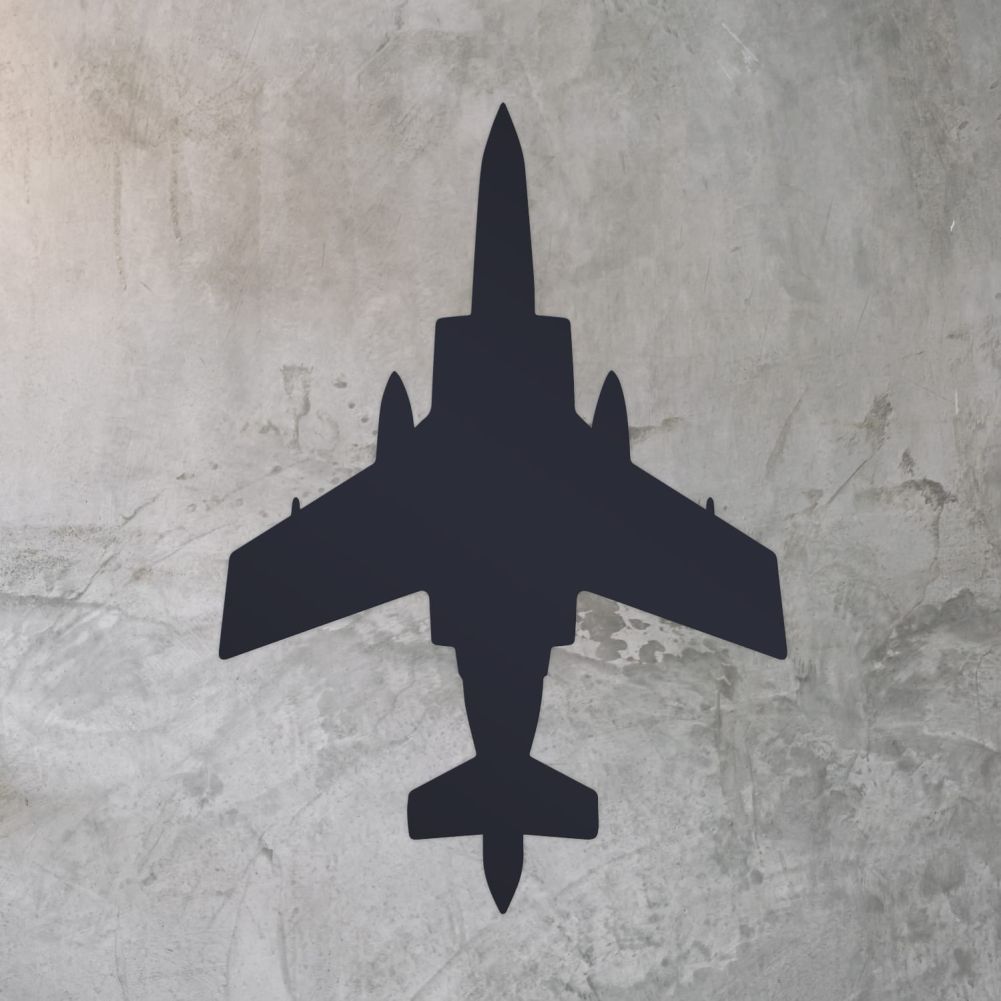 Buccaneer Silhouette Steel Wall Art On a Rustic Background