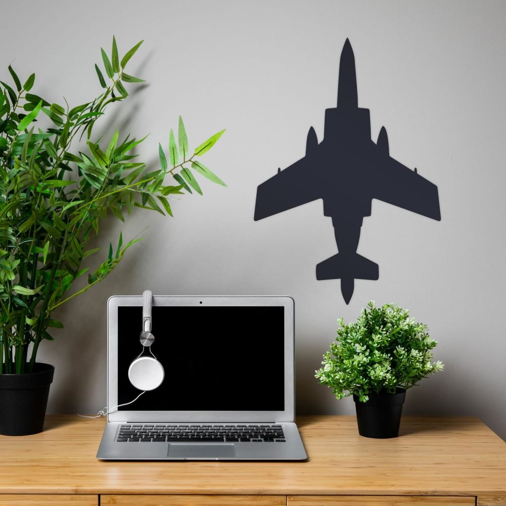 Buccaneer Silhouette Steel Wall Art In an Office