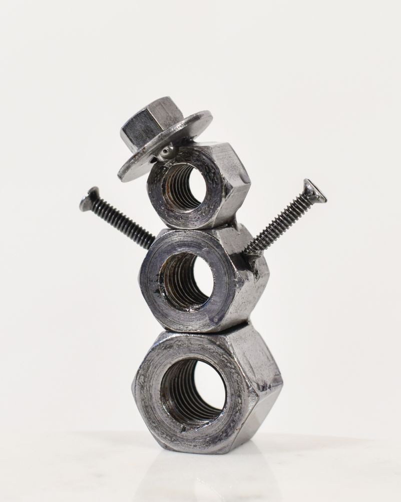 Side Of The Snowman Scrap Metal Art 