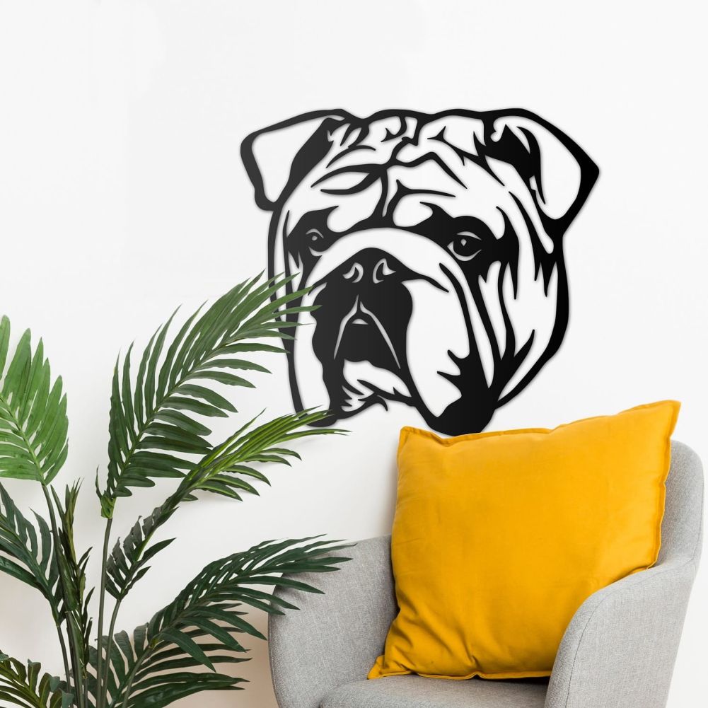 Bulldog Wall Art in main living space