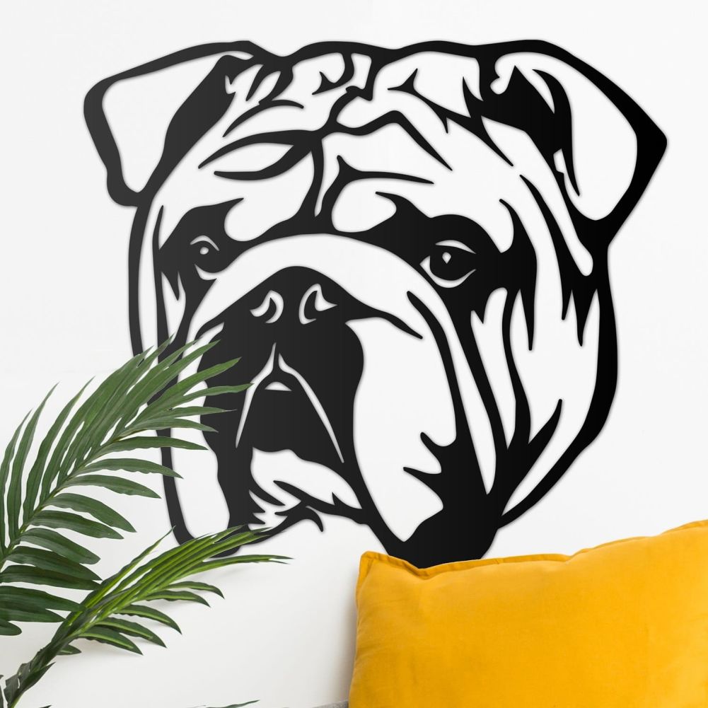 Bulldog Wall Art living space