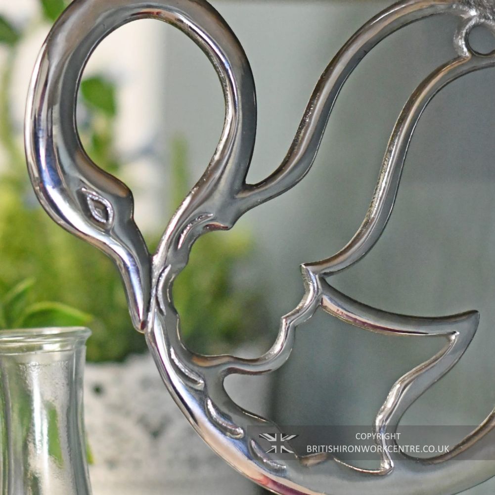 Bright Chrome Swan Style Shelf Bracket 