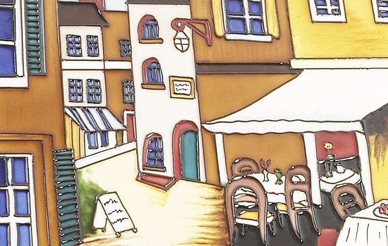 Taverna Cast Iron & Ceramic Tray