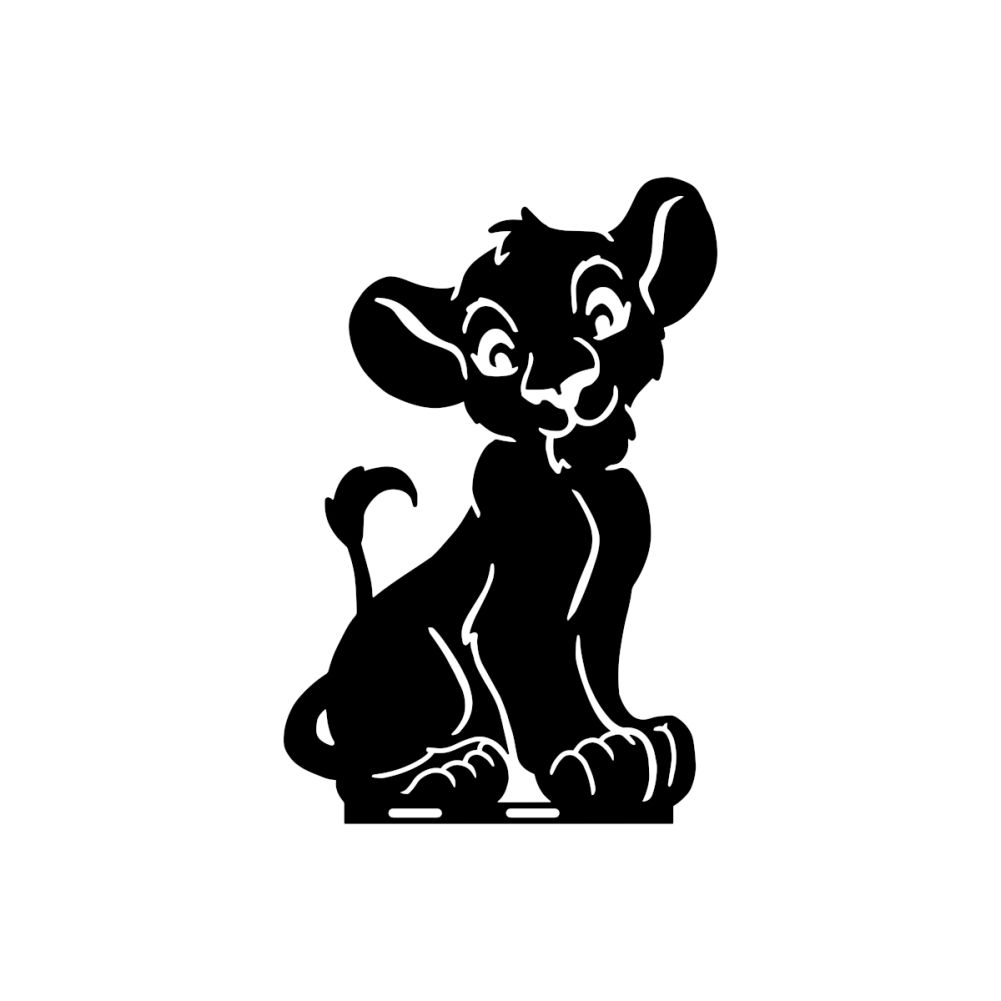 Cartoon Lion Cub Weathervane 