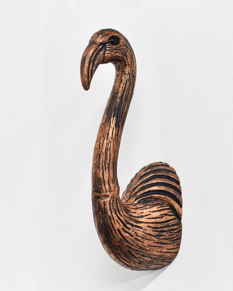 Cast Aluminium Bronze & Copper Swan Bust - 41cm Front