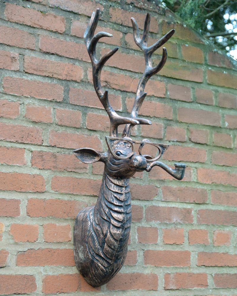 Cast Aluminium 'Thatcher' The Stag Wall Art