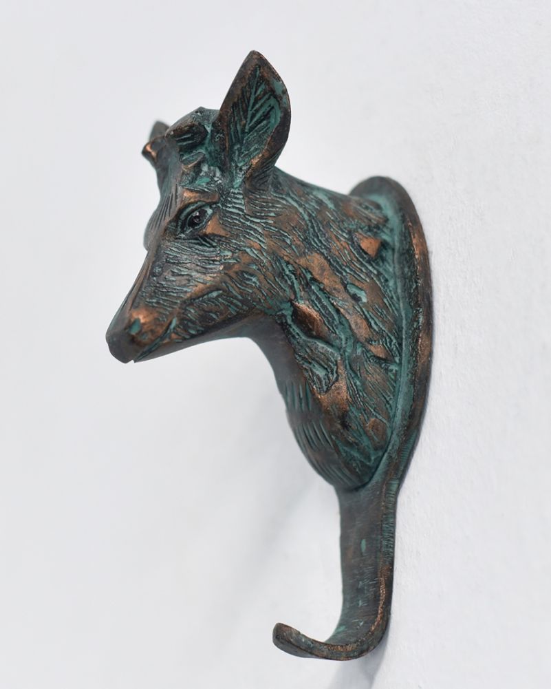 Cast Aluminium Deer Head Hook 