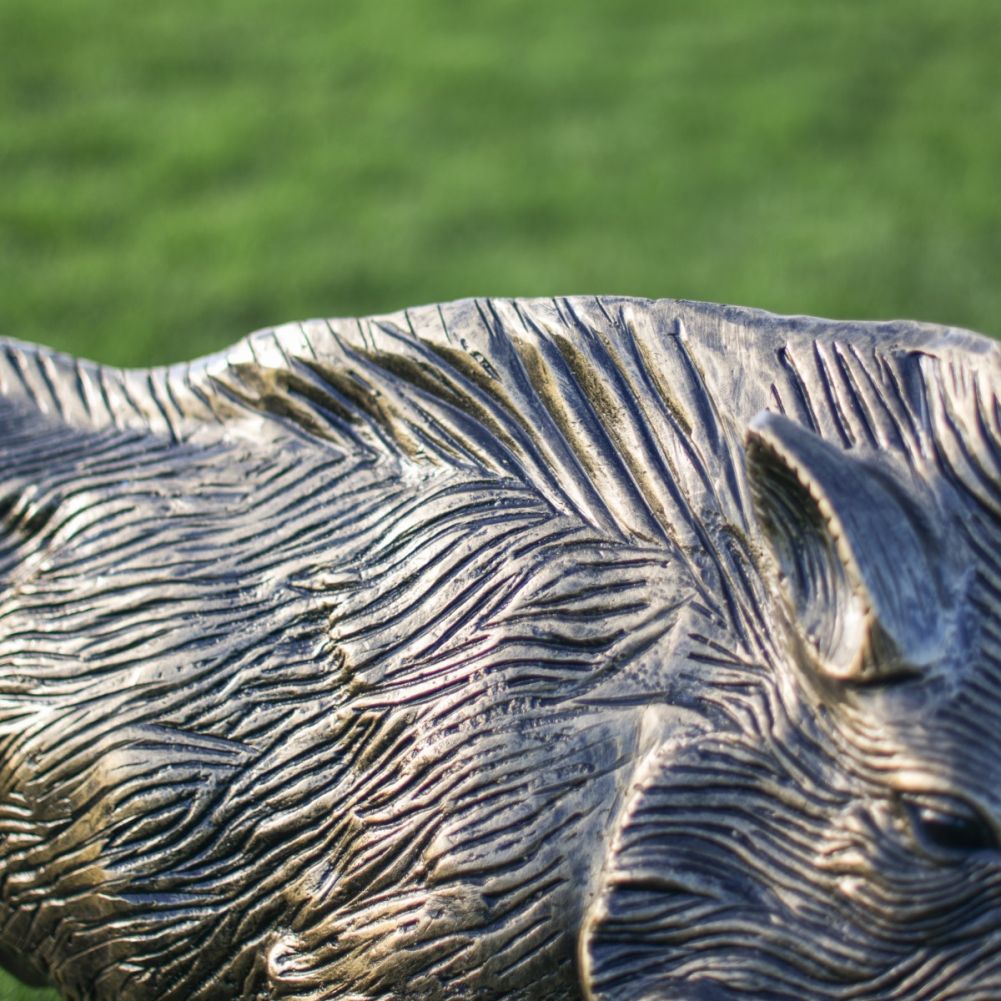 Close Up Of Cast Aluminium 