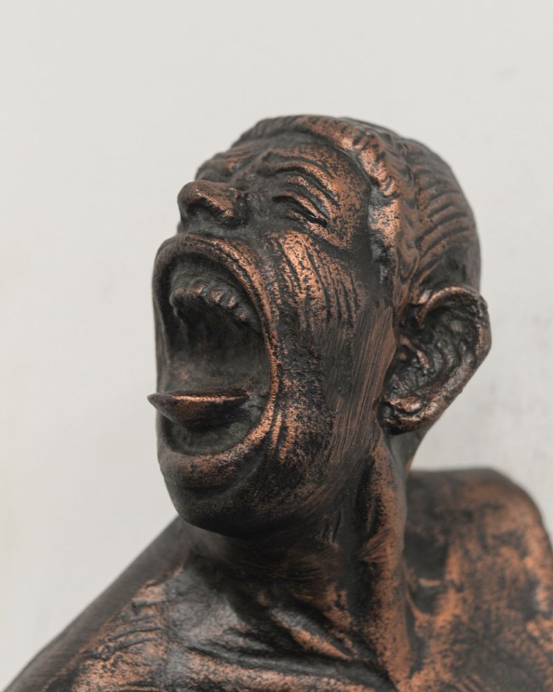 Cast Aluminium T'he Keeper Of Light' Wall Art - Bronze & Copper Face