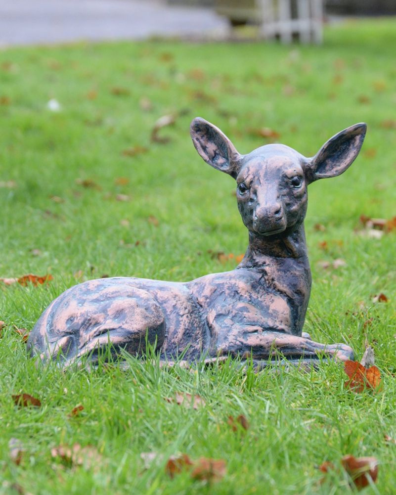 Cast Aluminium Verdigris Briar The Fawn Garden Sculpture