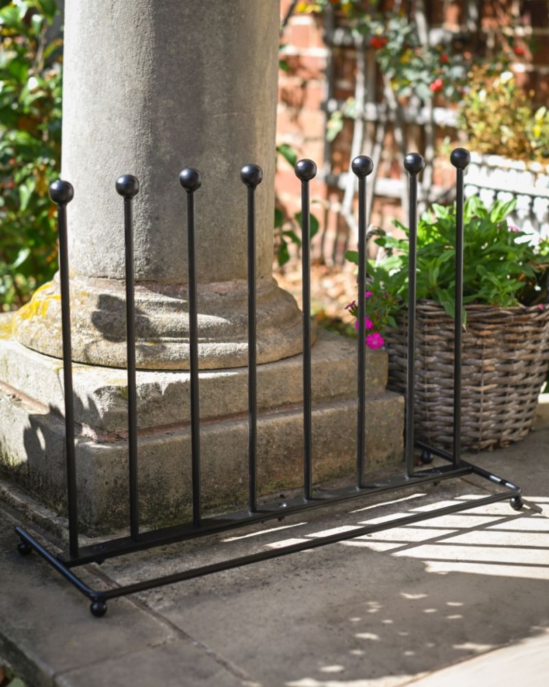 cast aluminium wellington boot rack holder