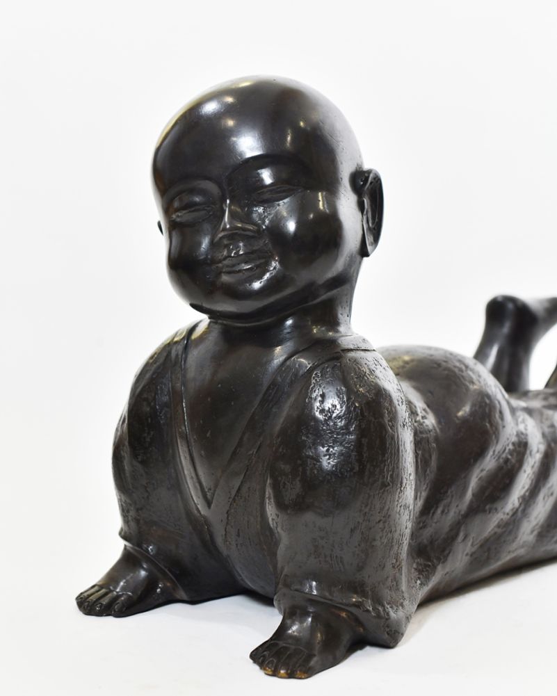 Cast Brass 'Peaceful Contentment' Home Ornament Face
