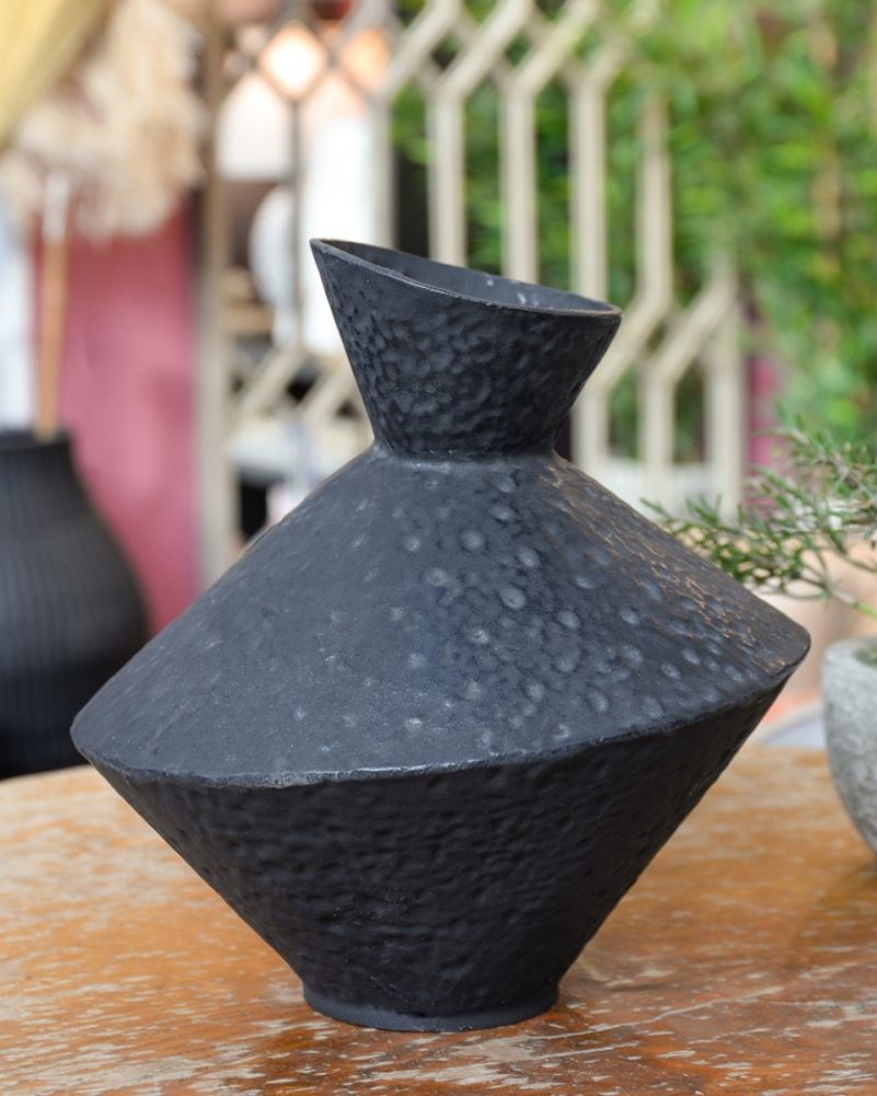 Cast Iron Japanese Vase