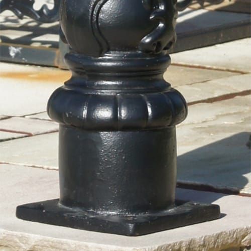 Brass Dorchester Lamp Post & Lantern Set In 2.66 Metres_Base