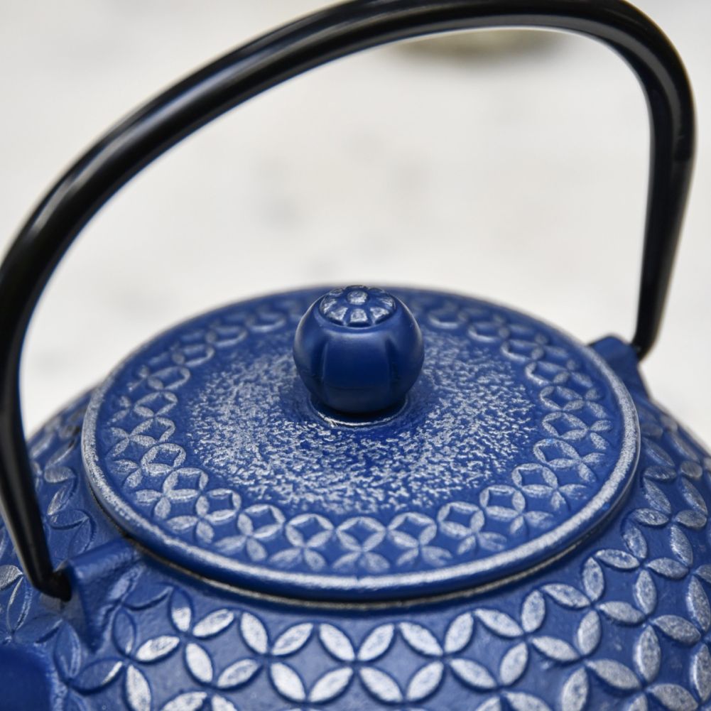 Close Up Of Cast Iron Navy Blue 