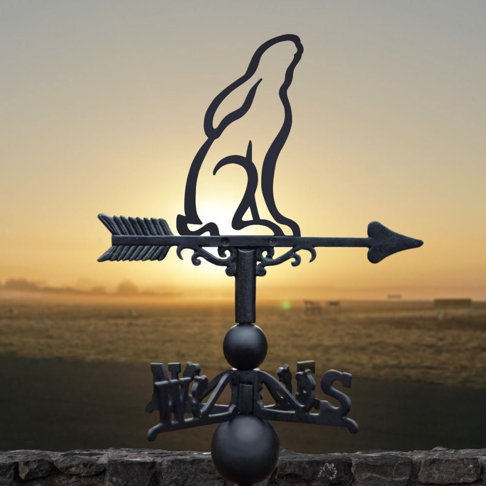 Contemporary Moon Gazing Hare Weathervane