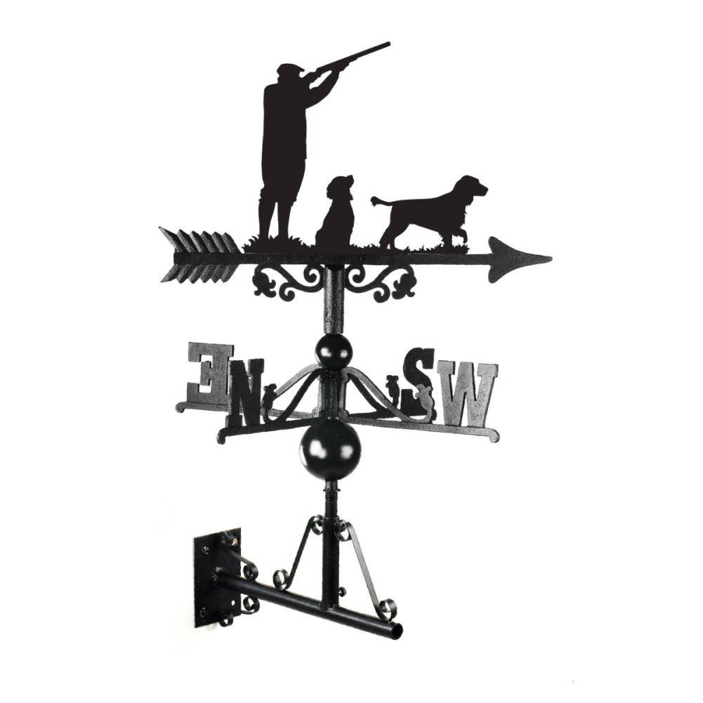 Cast Iron & Steel Game Season Cocker Spaniel Weathervane On A White Background