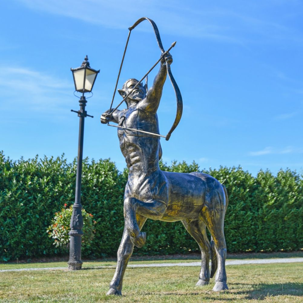 Centaur Archer Brushed Gold Sculpture