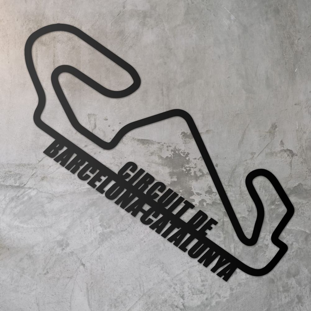 Albert Park Grand Prix Circuit Wall Art on a Rustic Grey Wall