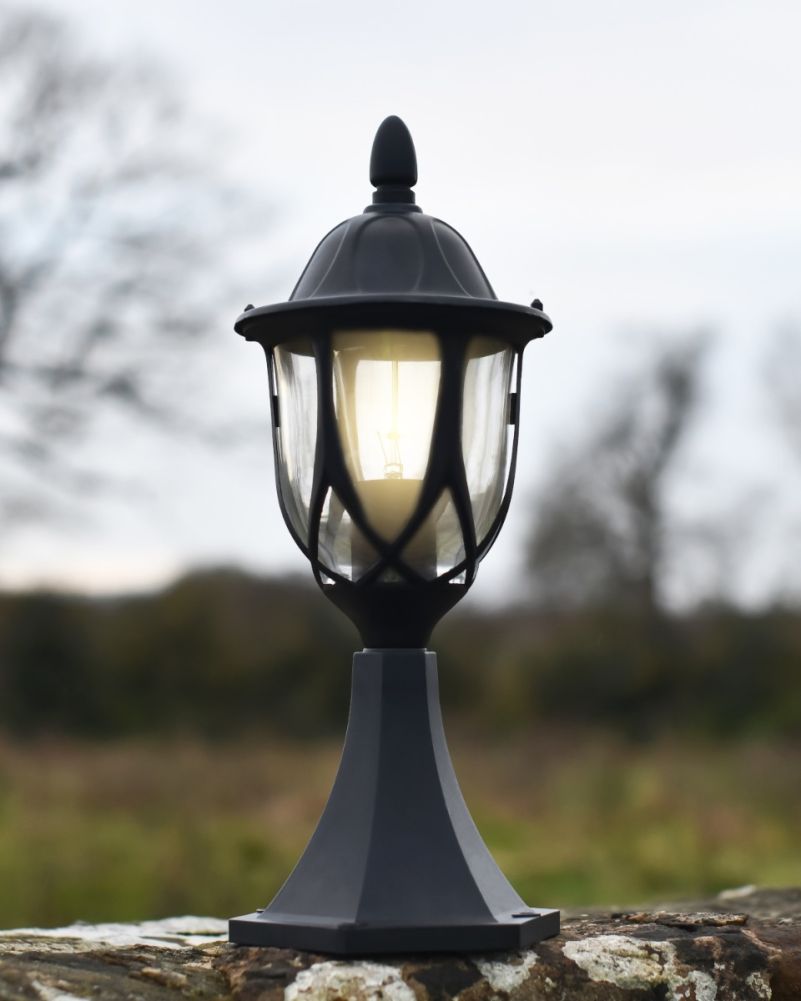 Clear Ornate Victorian Pillar Lantern