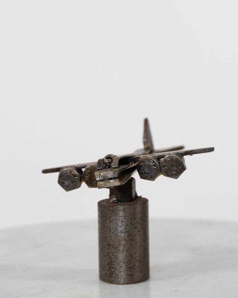 'Clipper' The Airoplane Scrap Metal Art Sculpture
