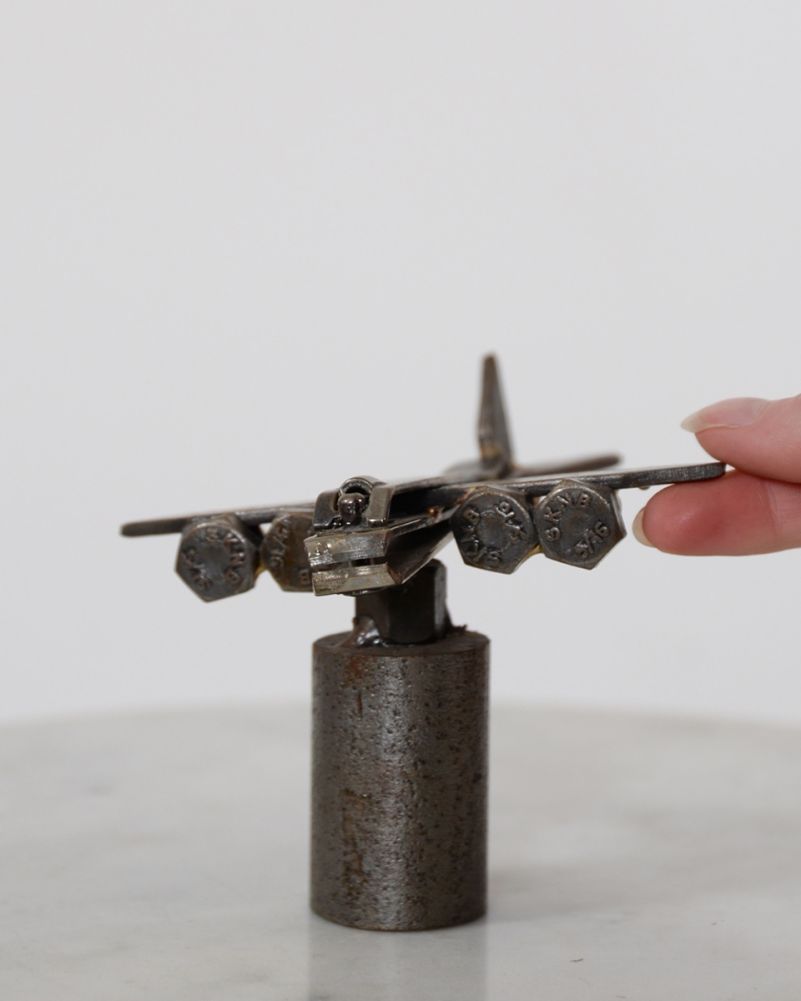 'Clipper' The Airoplane Scrap Metal Art Sculpture Scale