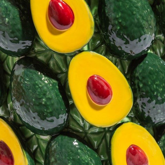 Close-up Of Avocado Vase 