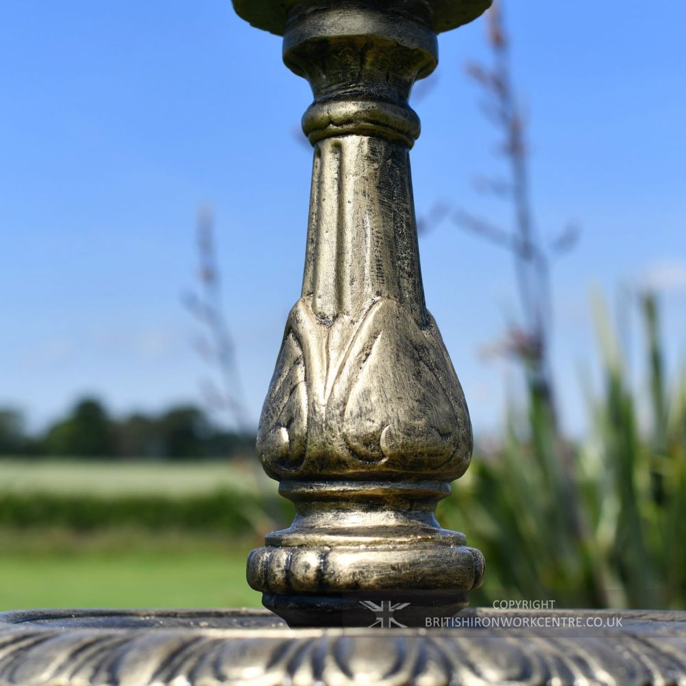 Close Up of Cast Aluminium Mermaid Water Fountain Garden Feature
