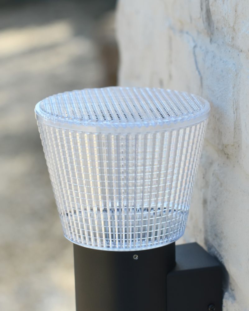 Close Up Of The Shade On The Becker Garden Wall Light