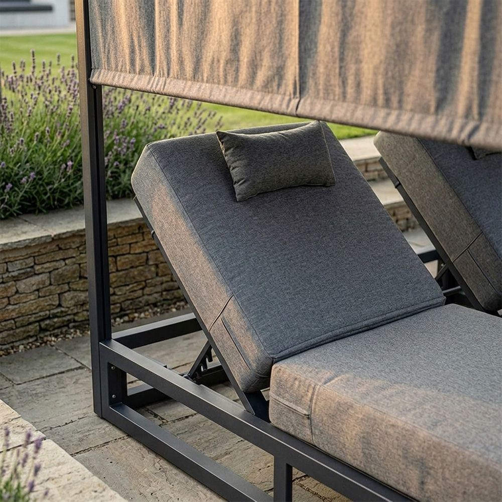 Close Up Of The Isola Double Garden Sun Bed