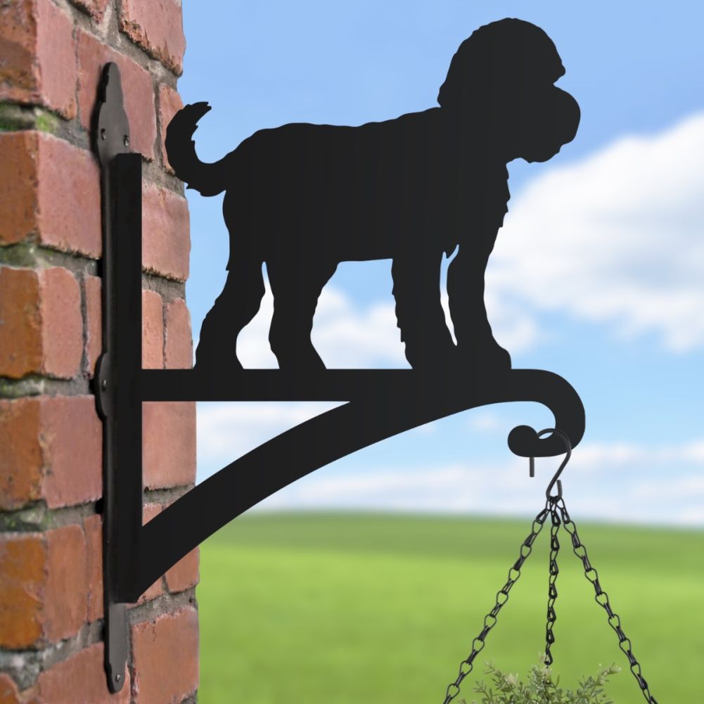 Cockapoo Hanging Basket Bracket In A Blue Sky Setting
