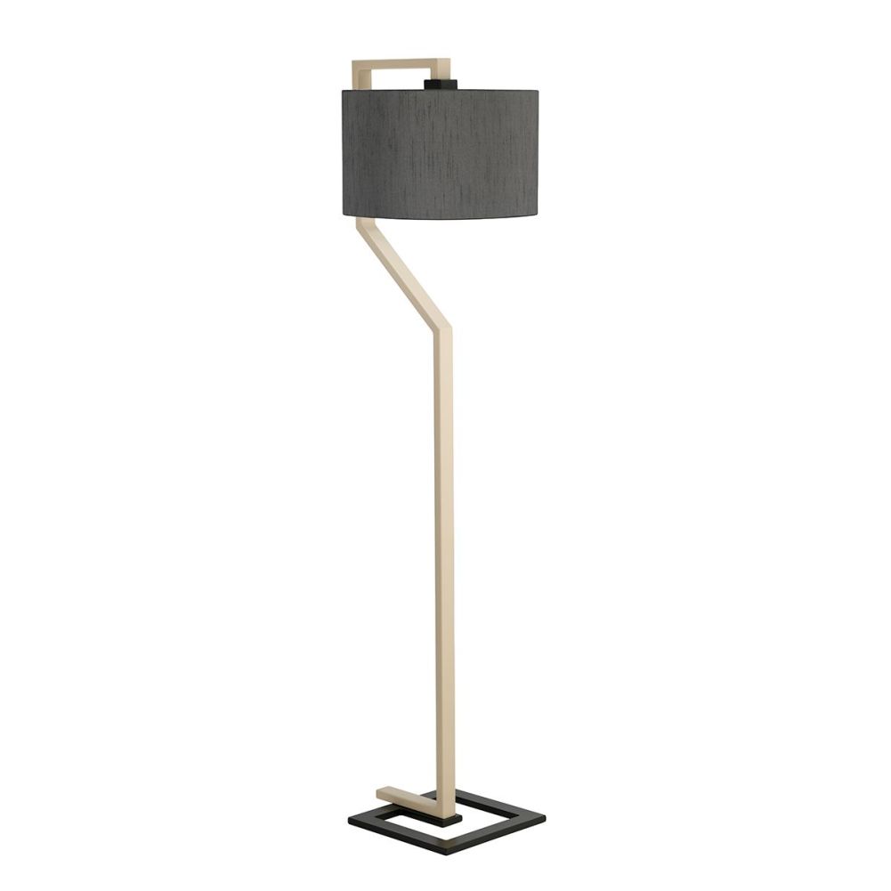 Contemporary Black & Grey 'Giro' Floor Lamp
