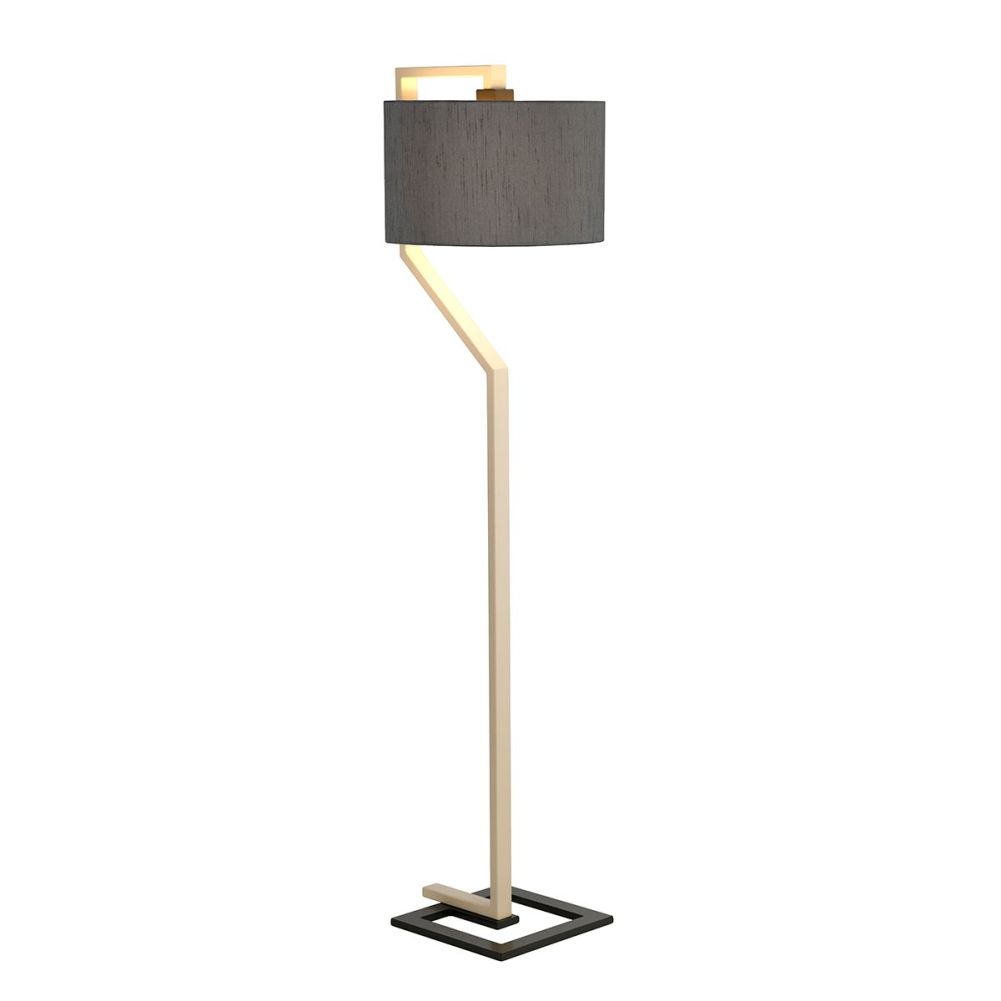 Contemporary Black & Grey 'Giro' Floor Lamp On