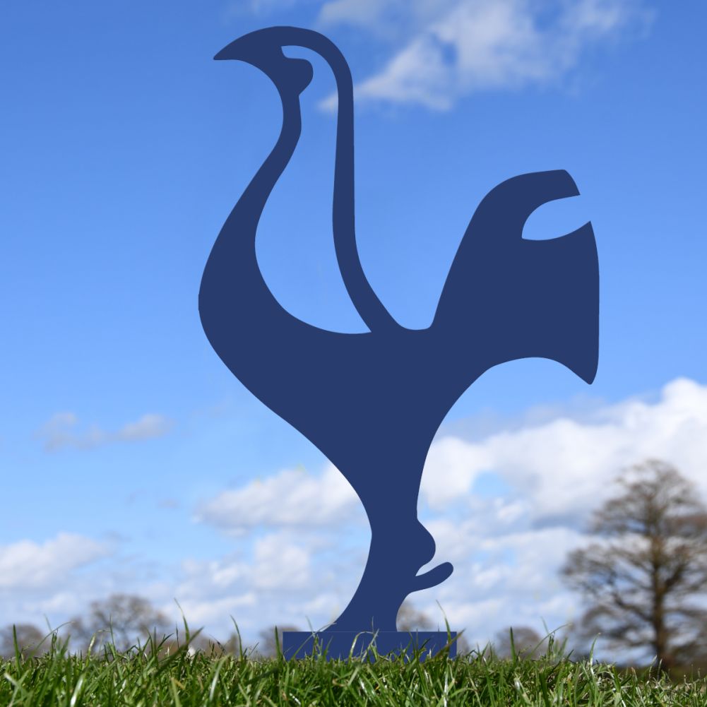 Blue Contemporary Cockerel Silhouette