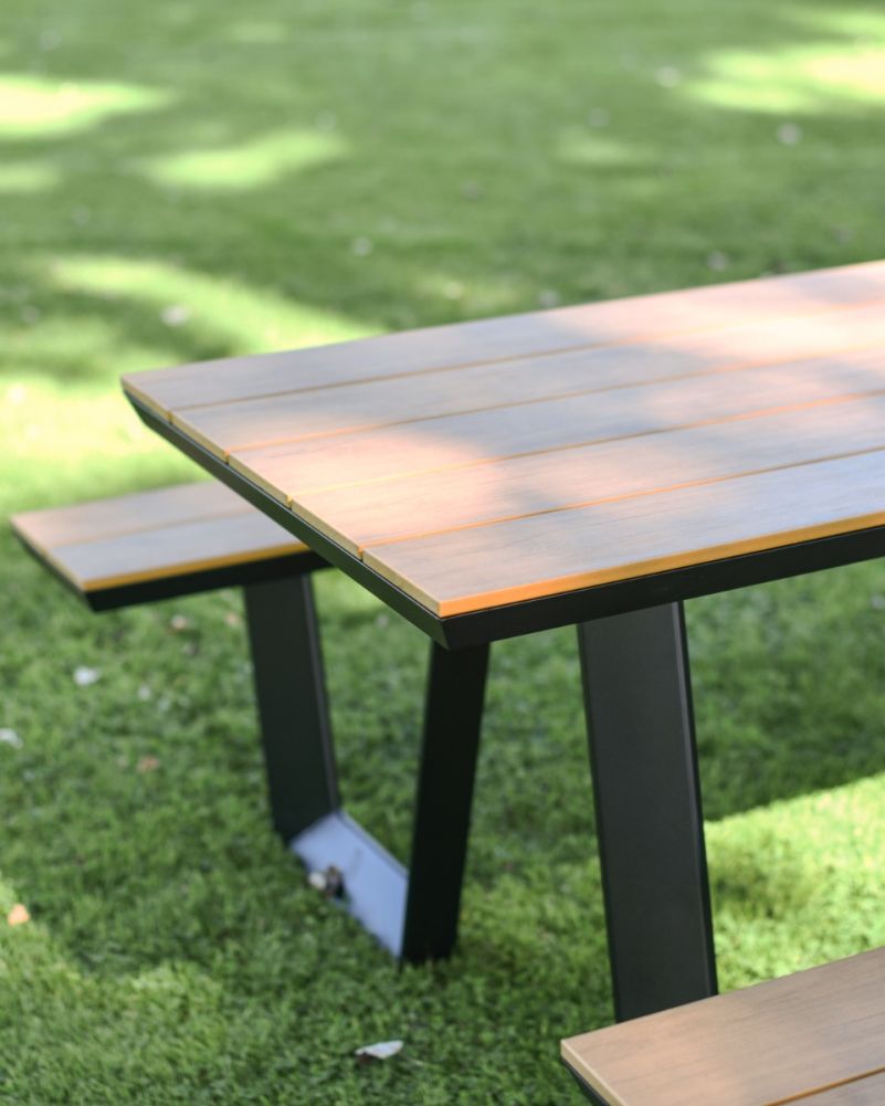 Garden Bench Tablets Close Up