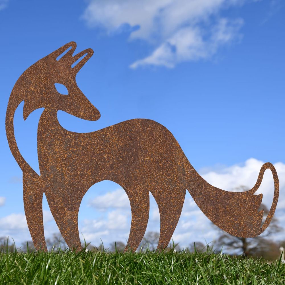Rustic Contemporary Fox Iron Silhouette