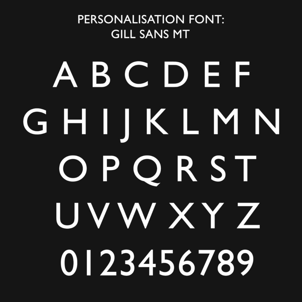 Contemporary Rectangular House Name Sign Font