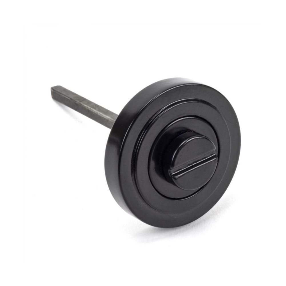 Contemporary thumb turn lock set with art deco cover End
