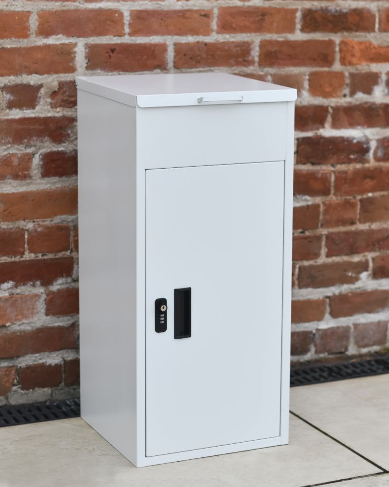 Contemporary White 'Atlow' Parcel Box