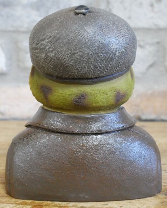 Back Of The 'Croaking Gent' Resin Toad Bust
