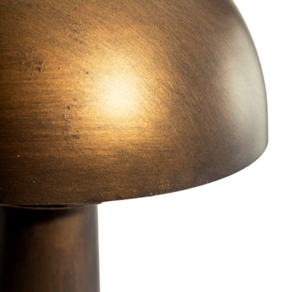 'Cupola' Antique Bronze Mushroom Floor Lamp Details